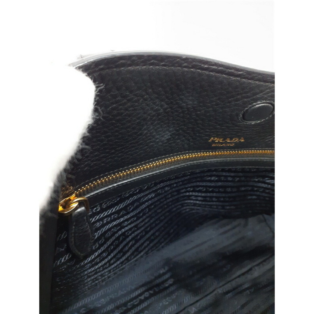 Prada Pocket textured calfskin leather Shopping Tote Daino Vitello - Picture 4 of 9